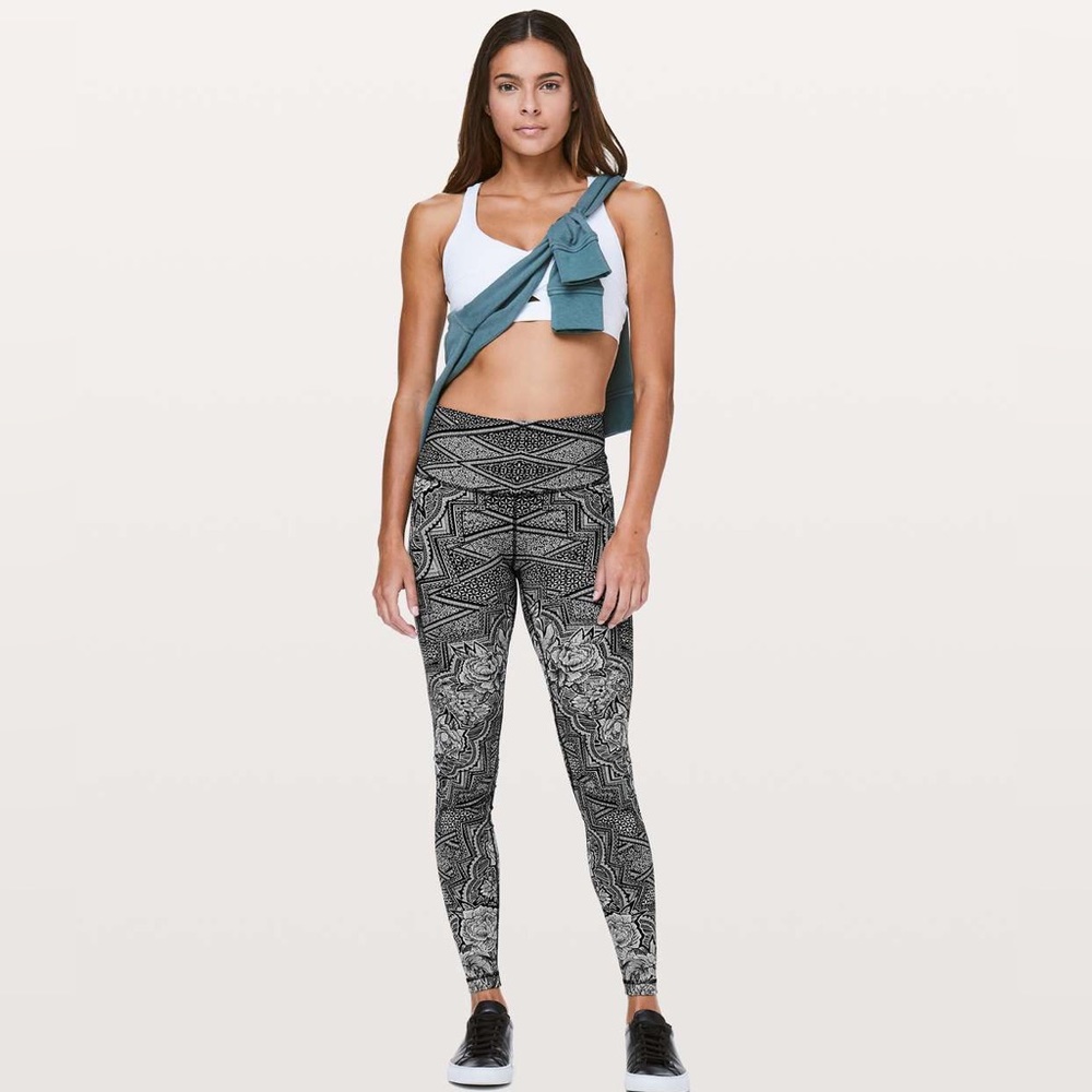 NWOT Lululemon High Rise Wunder Under leggings in Inked Ice - Picture 2 of 9